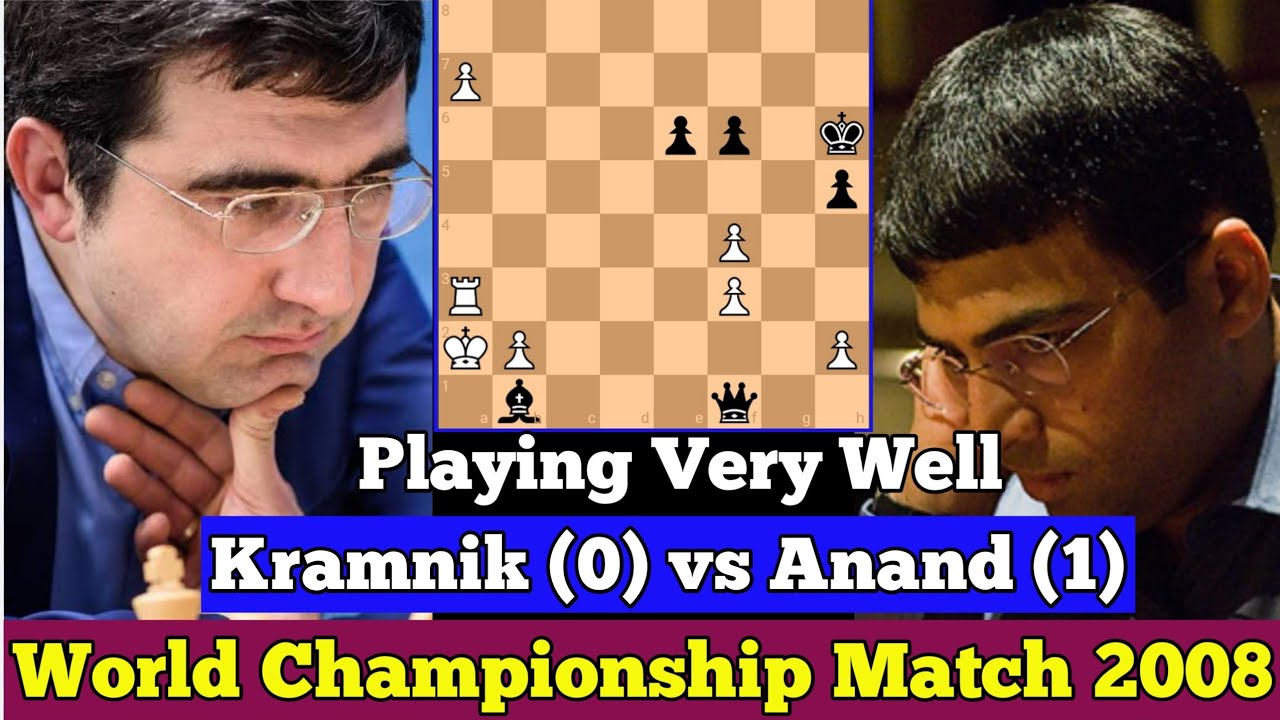 Collectible chess released for the 2008 World Chess Championship match  between V. Anand and V. Kramnik in 2008.