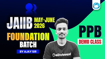 JAIIB May June PPB Foundation Batch 2026 | Demo Class | Principles and Practices of Banking