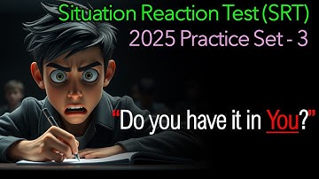 Situation Reaction Test (SRT) Practice Set 3 | Ultimate Guide for SSB Prep 2025 💂👮