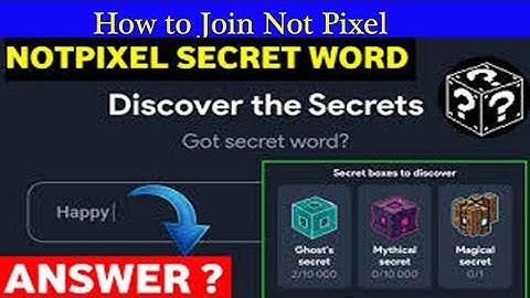 Not Pixel | How to Join Not Pixel Telegram Mining