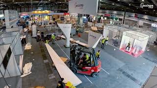 This is how we set up our stand at WindEurope 2026 with a decommissioned wind turbine blade