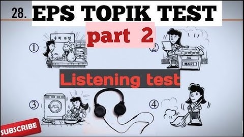 EPS TOPIK Listening Test || 2024 || Model Questions|| Auto Fill Answers Exam - 듣기 문제 part 2#korean