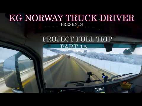 Norway Pov Winter Truck Driving Trondheim Berkak Full Trip Part 15 Volvo FH540 8x4 Tridem 