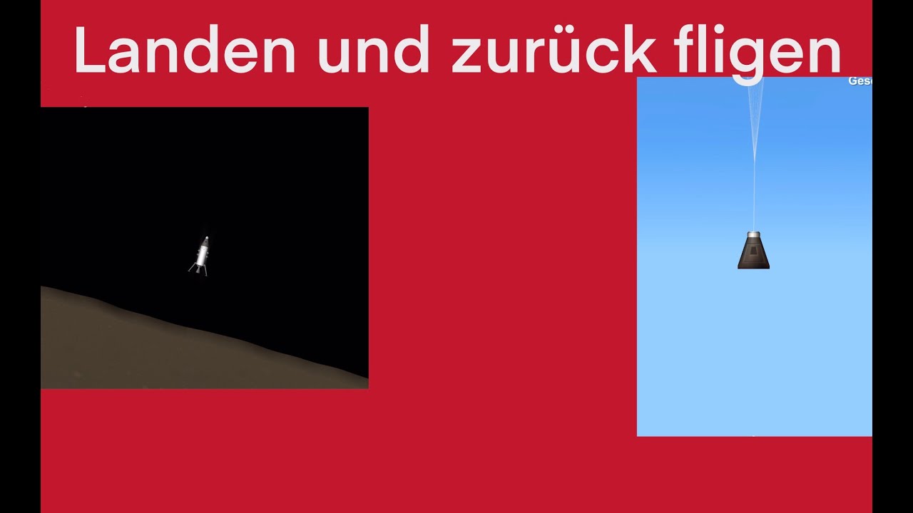 Ich lande auf Deimos und fliege zurück (Space flight Simulator)