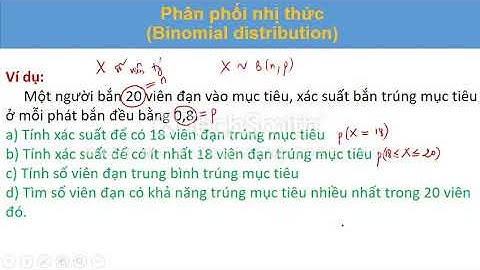 3. Phân phối nhị thức (Binomial distribution)
