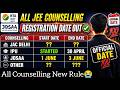 NTA Allert ❌|All Counselling Schedule OUT✅|Josaa/CSAB/JAC Counselling New Rule 2026 | josaa csab nit