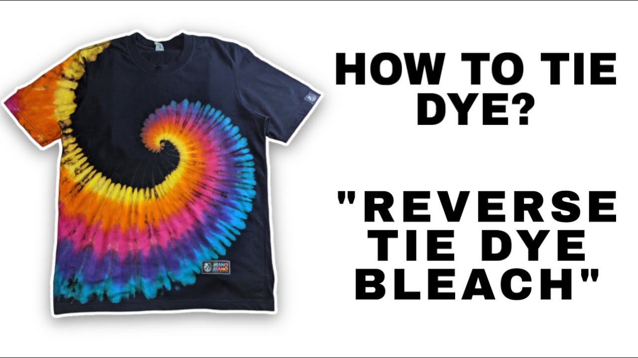 REVERSE TIE DYE SPIRAL - YouTube
