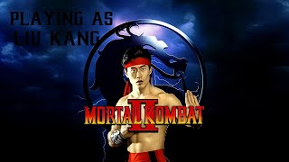 Playing as Liu Kang in Mortal Kombat 2 (Arcade Emulator) screenshot 3
