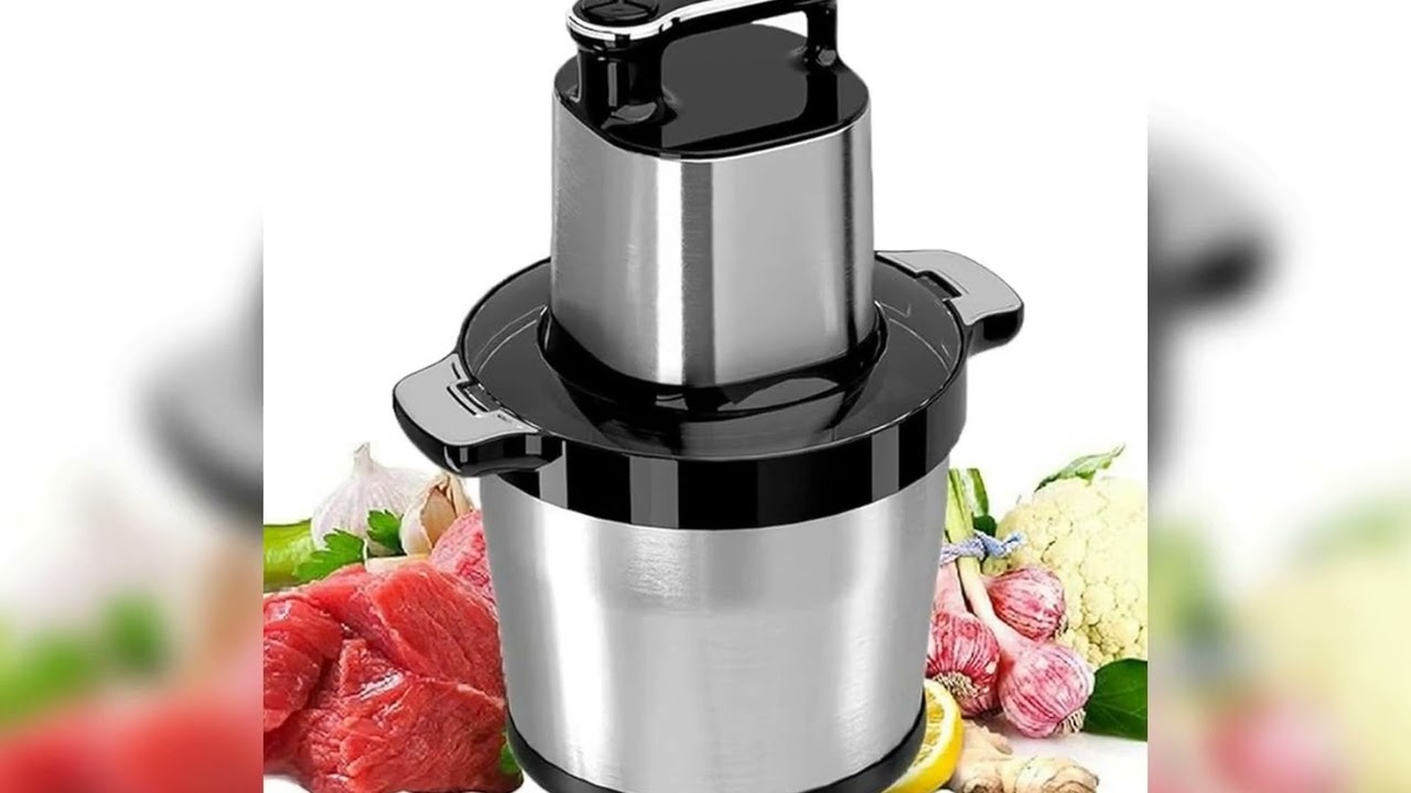 A must-have product! 1000W 6L Stainless Steel Steel kitten Grinder fuel Motor Blade Vegetable Crus