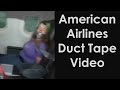 Woman on American Airlines plane duct-taped to her seat after she tried to open the door mid-flight (Video)