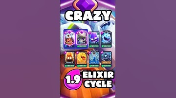 Crazy 1.9 Elixir cycle 😈Clash Royale #clashroyale #gaming #supercell #clashroyalegameplay