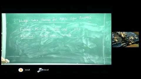 Xinyi Yuan, Hodge index theorem for adelic line bundles   YouTube clip29