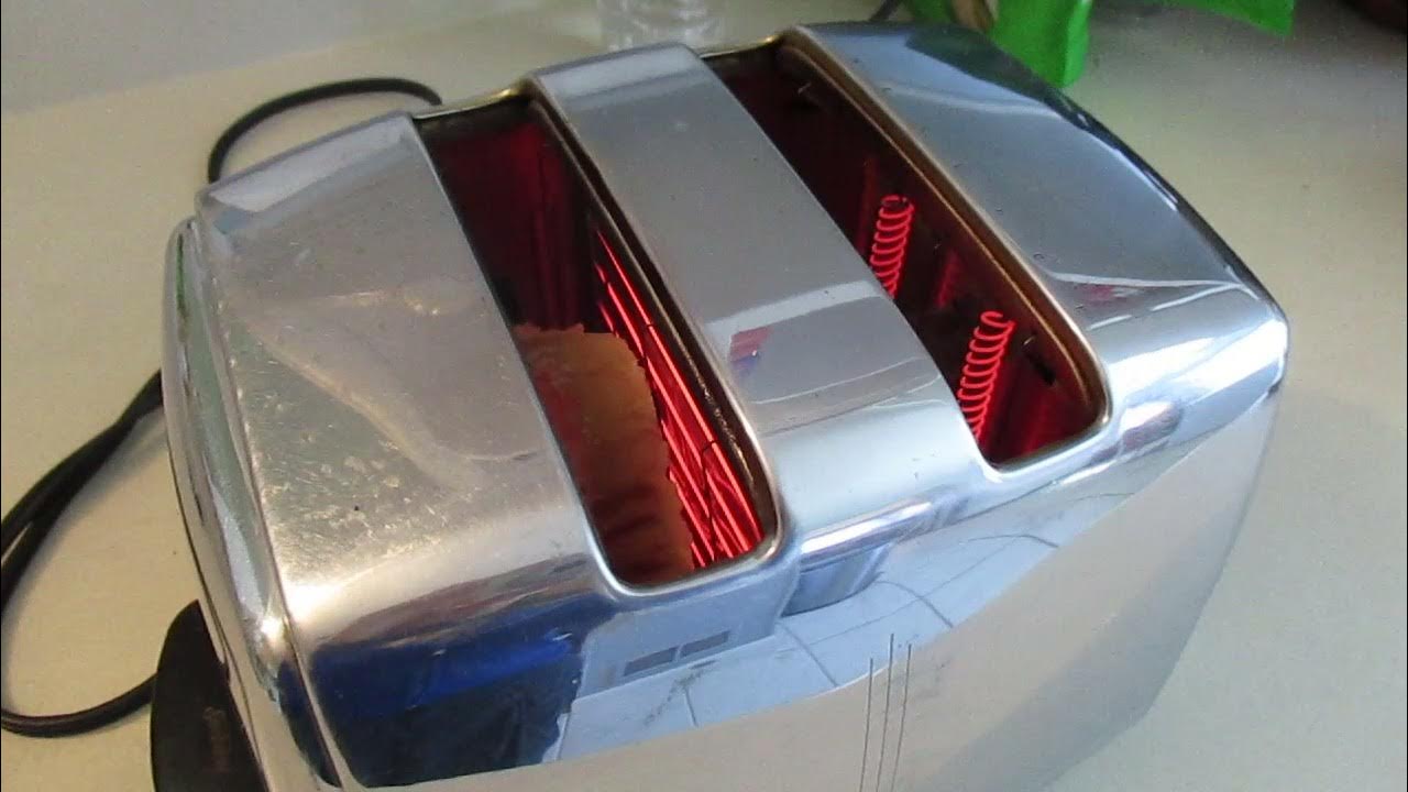Sunbeam T20A Automatic Drop Toaster vintage chrome radiant control