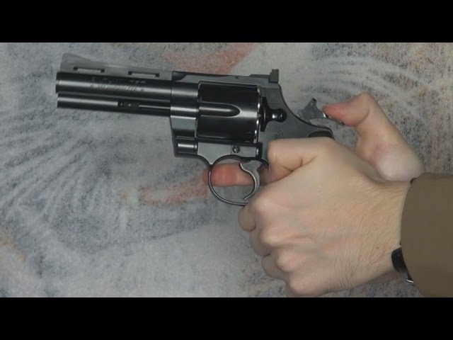 Airsoft) Colt Python Tokyo Marui (Black, 4 inches) - KhanSeb - YouTube