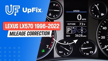 Lexus Odometer Adjust/Change Mileage Correction Before  & After Repair Model Years 1996 - 2022
