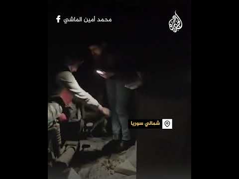 آثار الدمار إثر انفجار سيارة مفخخة بمنبج في ريف حلب