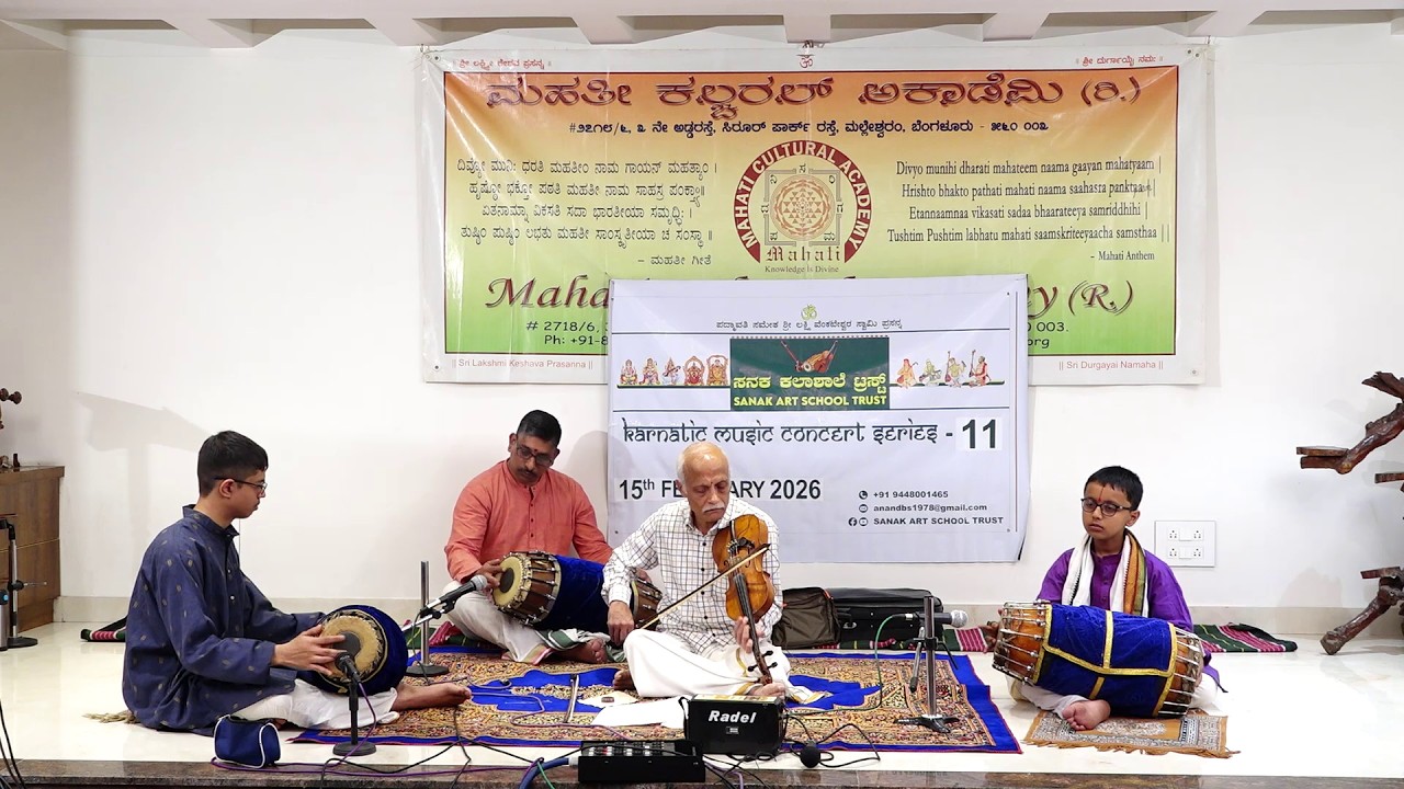 Sanak Art School Concert Series11 | Talavadya | MTVenkatesh | Ashutosh | Pradeep | Vivaan