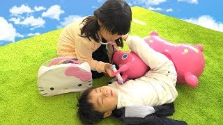 Hello Kitty キティちゃん こうくんねみちゃん お医者さんごっこ遊び セット おもちゃ かぜコンコン おゆうぎ こうくねみちゃん