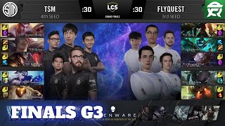 FlyQuest vs TSM - Game 3 | Grand Final Playoffs S10 LCS Summer 2020 | FLY vs TSM G3