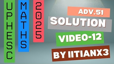 Uphesc maths assistant professor exam 2025 question paper solution-12 ( Third divided difference )