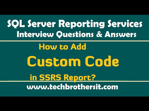 Video: Bagaimana cara menambahkan bidang ke laporan SSRS?
