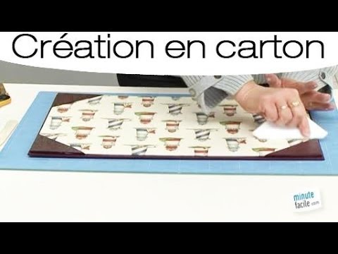 Comment Faire Un Sous Main En Carton Youtube