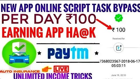 Online script of Auto insurance earning app,task bypass script Auto insurance app
