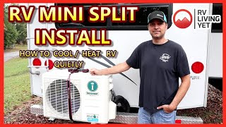 Installing Mini Split Air Conditioner In RV Camper-Installing Mini-Split Heat Pump In RV- RVAC Solar