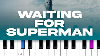 Daughtry - Waiting For Superman  (piano tutorial)