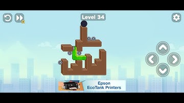 Snake Puzzle Slither to Eat Level 34 Walkthrough Solution
