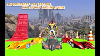 Superhero Car Games GT Racing Stunts-Car racing game for kids! Challenge MoDe Android gameplay-#4