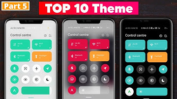 10 Top MIUI 12 Themes For Control Center Changing | MIUI 12 Best 10 THEME Control Center Part▶(5)