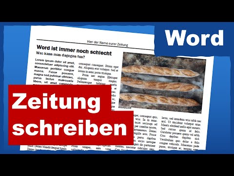 Video: Layout von Zeitungen und Zeitschriften. Wie erstelle ich eine Zeitung