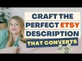 Craft the perfect Etsy description that converts to bring in multi 6-figures | Handmade Bosses 🤩