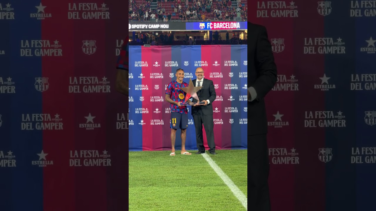 ⭐️ Raphinha is the MVP Estrella Damm ⭐️  #fcbarcelona #shorts