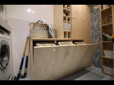 Wonderbaar DIY: uitklap-wasmanden - Eigen Huis & Tuin - YouTube XJ-85