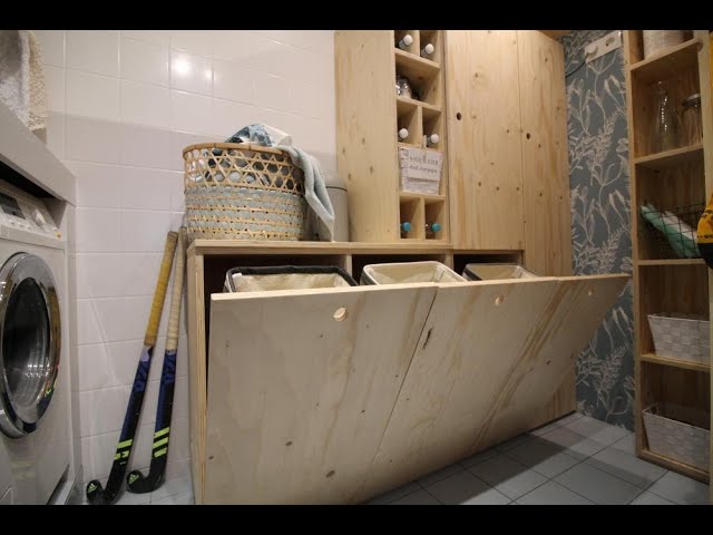 Verandering Stimulans prioriteit DIY: uitklap-wasmanden - Eigen Huis & Tuin - YouTube