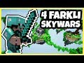 4 FARKLI SERVER'DA SKYWARS OYNADIM v2 (EN GÜZELİ HANGİSİ) | Minecraft Sky Wars