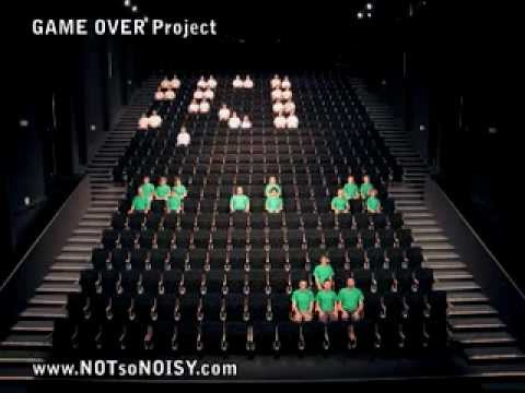 The Original Human SPACE INVADERS Performance