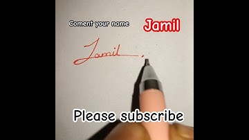 how to #simple #signature#jamil #new #shorts #video