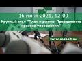 16 июня 2021, 12:00 Санкт-Петербург Круглый стол «План и рынок. Преодоление кризиса управления»