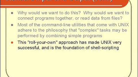 VTC Player   Unix Shell Fundamentals, Standard Input and Output