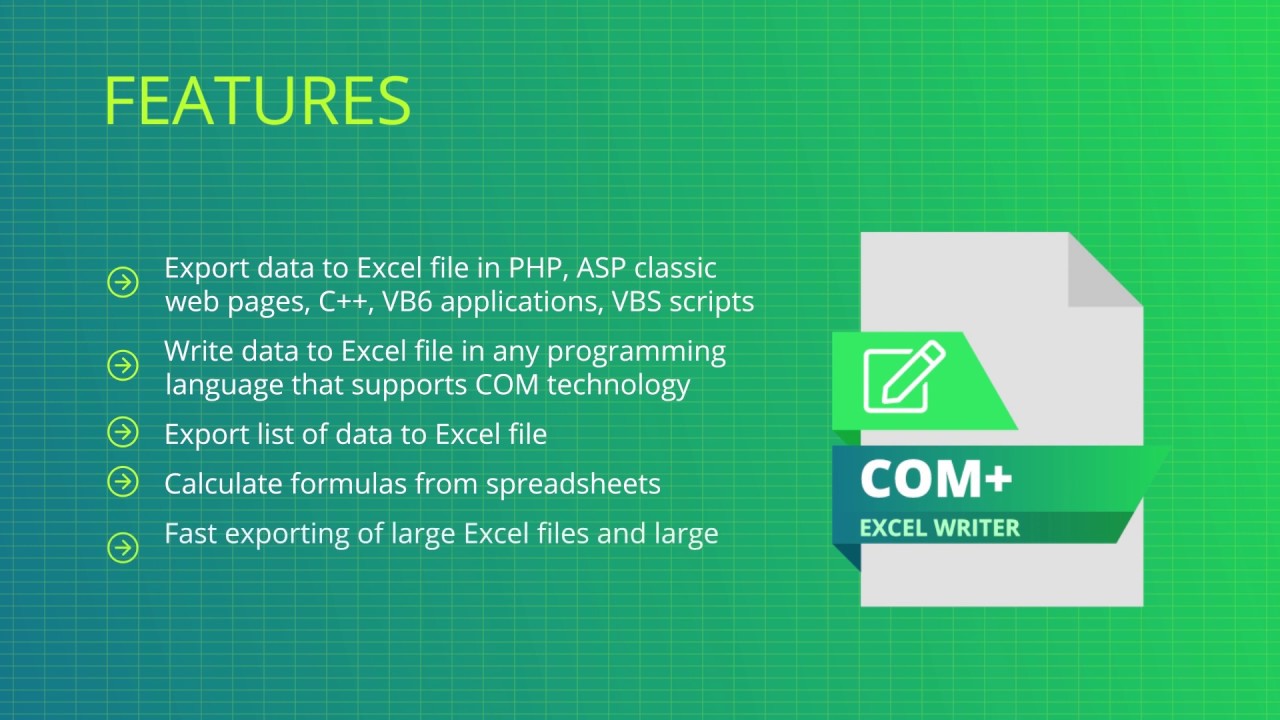 EasyXLS™ Excel Writer for COM+