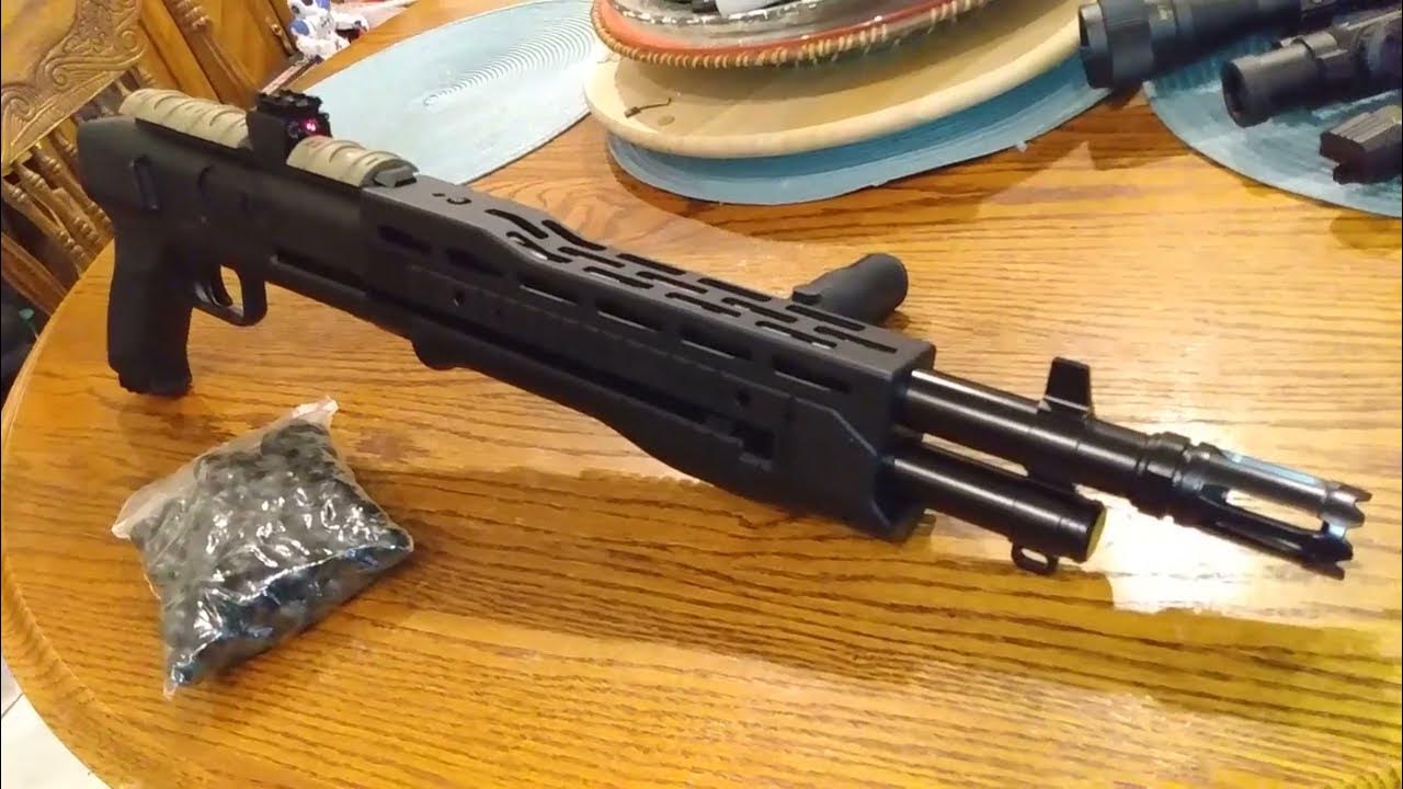 TEST Firing my T4E HDB 68 Cal CO2 Shotgun with Hard Rubber Balls Only