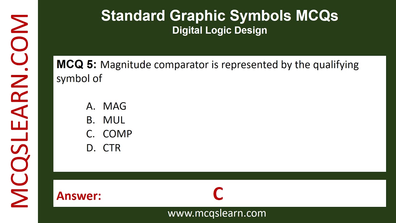 Standard Graphic Symbols MCQ Questions and Answers PDF Digital Logic