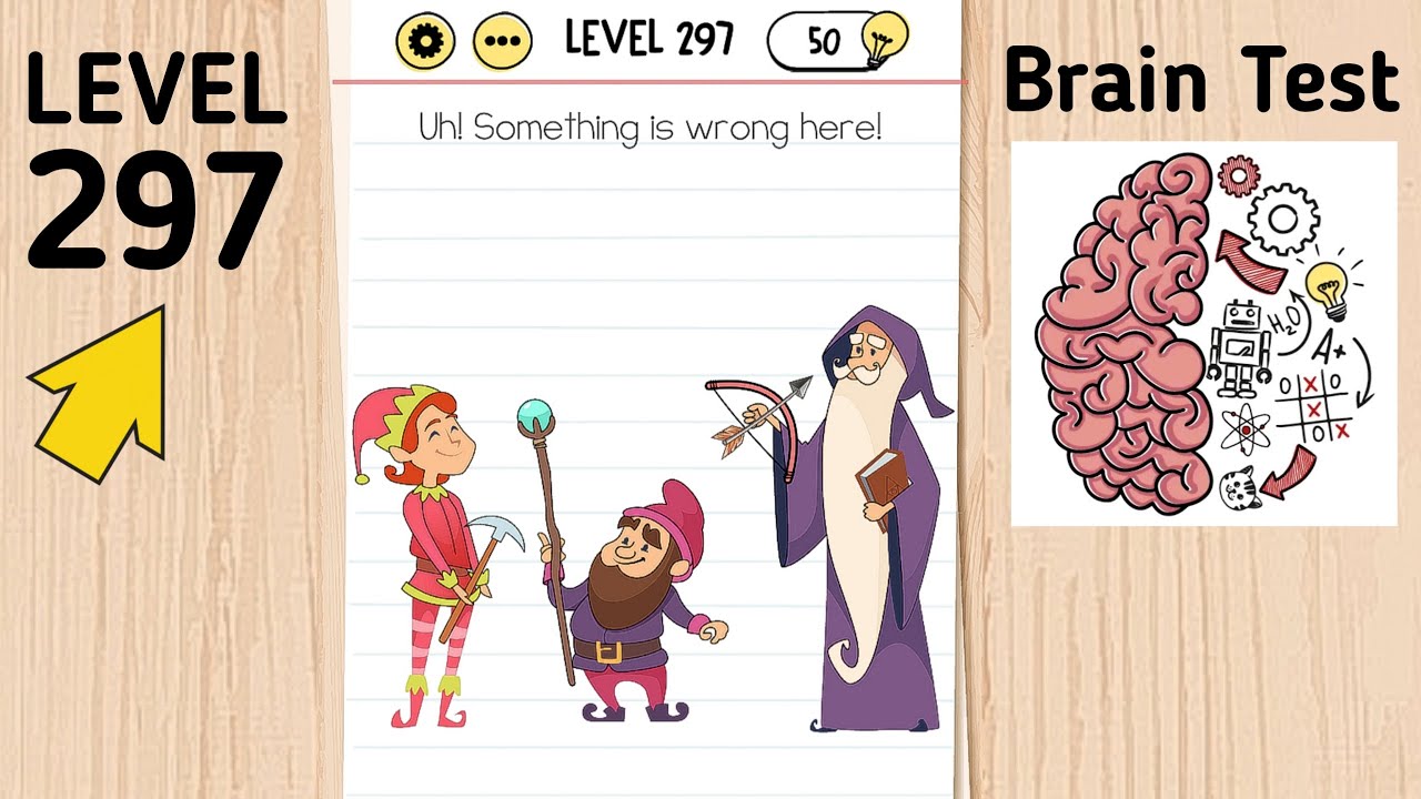Brain Test Level 297 (NEW) Uh! Something is wrong here Answer