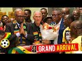 BLACK STARS COACH EPIC! GRAND ARRIVAL IN GHANA AS GFA KURT OKRAKUSPORTS &amp; HON. SPORTS MINISTER …