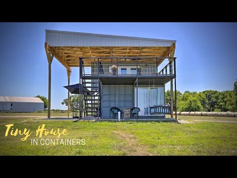 SUPER COOL! Tiny House from 3, 20 foot Shipping Containers
