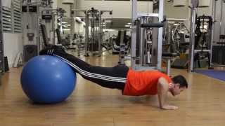 Swiss Ball Pushups - Chest Exercise