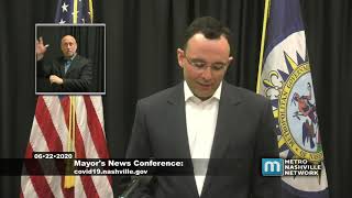 06/22/20 Mayor John Cooper News Conference